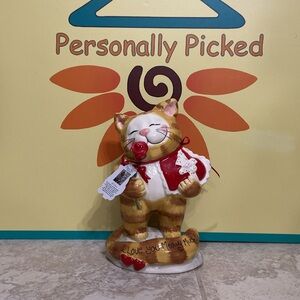 Blue Sky Clayworks I LOVE YOU MEOWY MUCH CAT Figurine